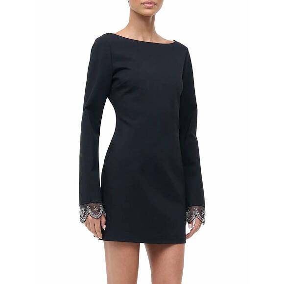 NEW STAUD hunter beaded cuff minidress in black - Picture 3 of 4